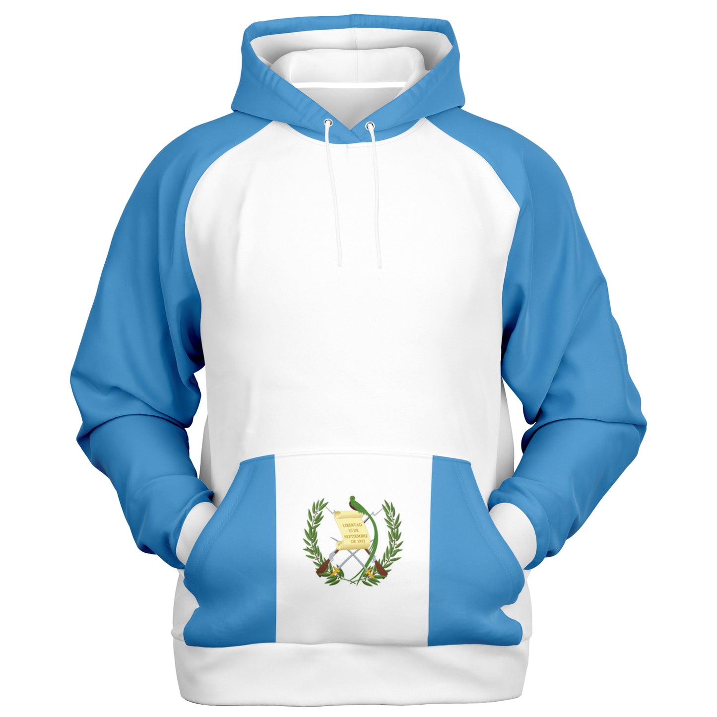 Guatemalan Flag Hoodie - All-Over Print Unisex Heritage Design