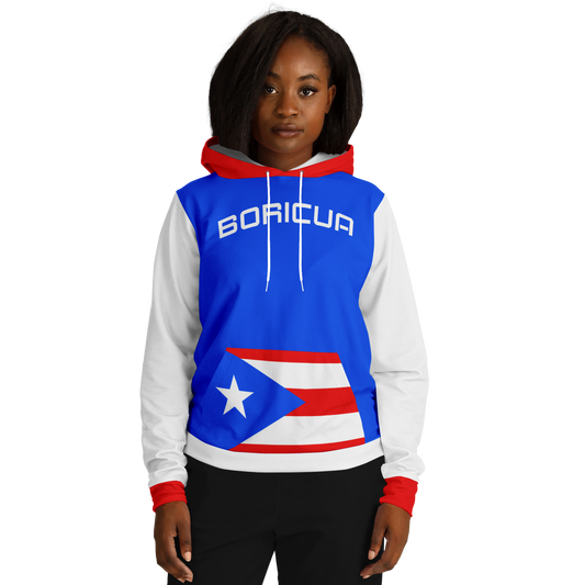 🇵🇷 Latino Roots Hoodie – Boricua (Blue)