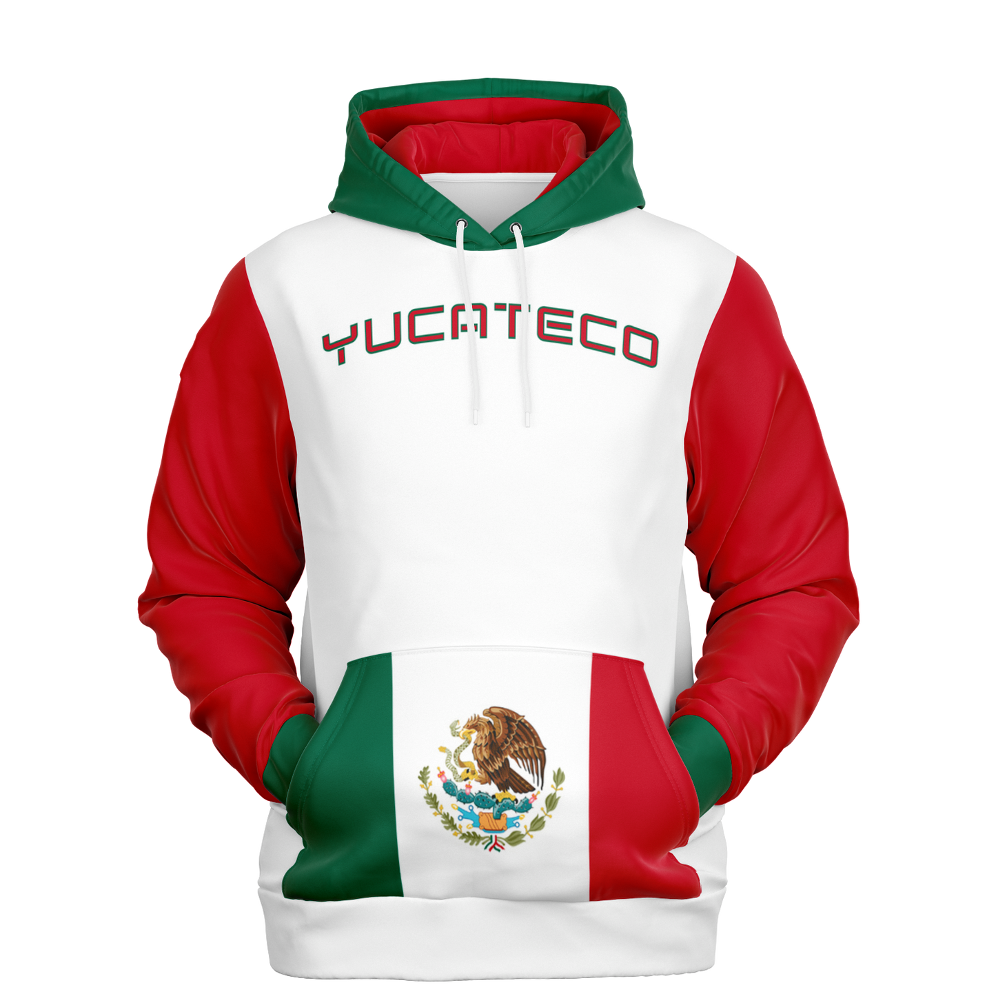 Yucateco Pride Pullover Hoodie (White) – All Over Print