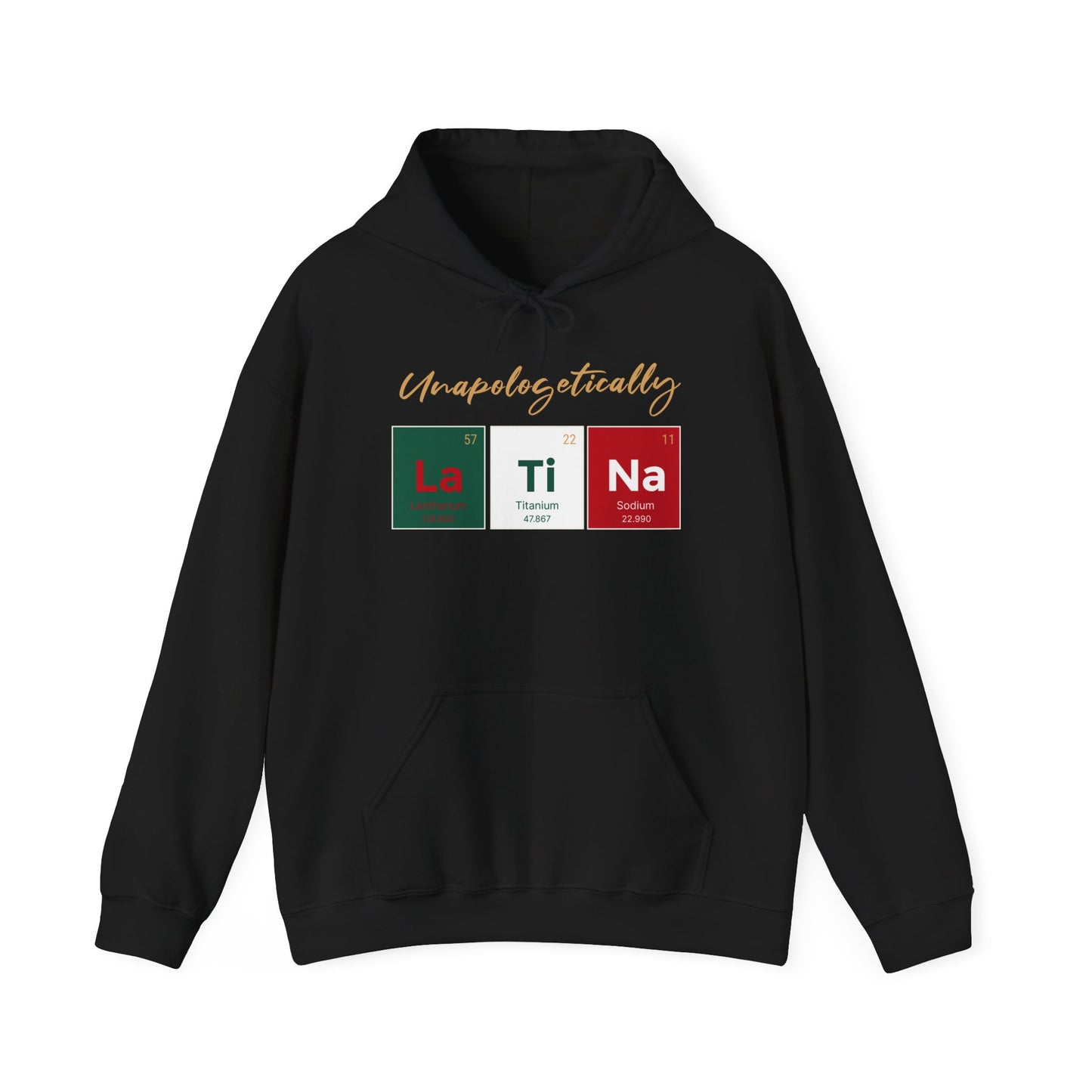 Unapologetically Latina™ – Mexico Periodic Table Hoodie