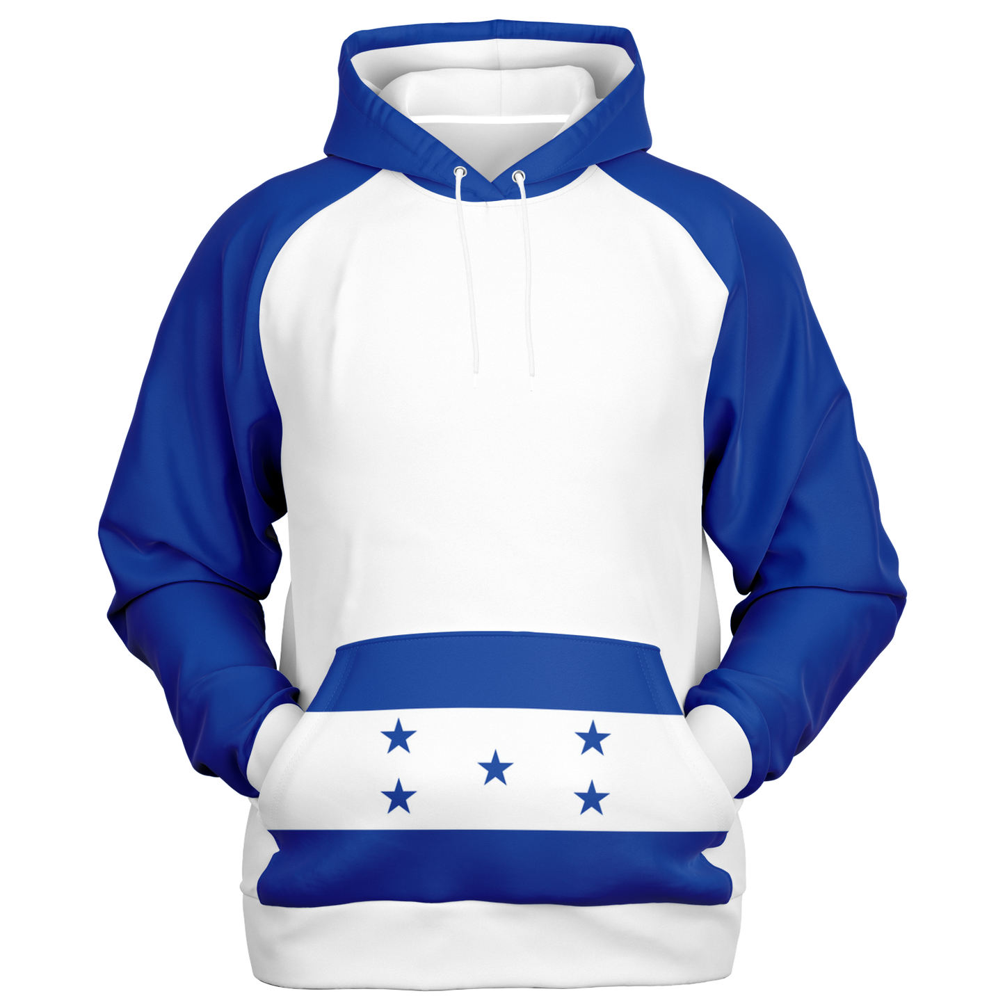 Honduran Flag Hoodie - All-Over Print Unisex Heritage Design