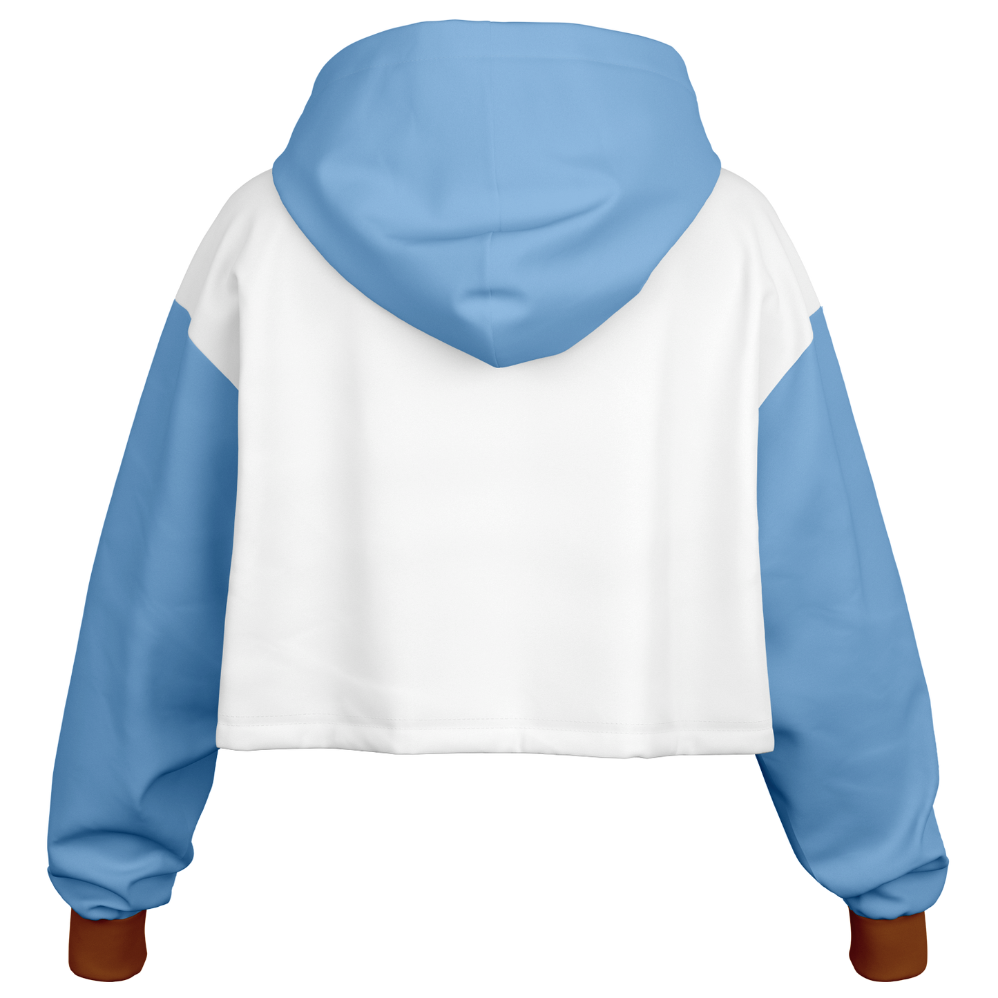 🇦🇷 It’s In My DNA – Argentina Cropped Hoodie (White/Light Blue/Gold)