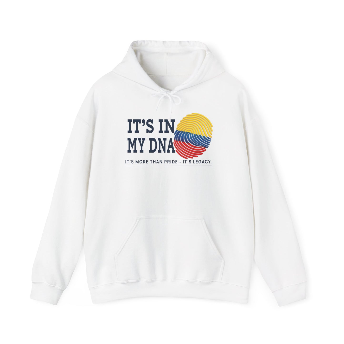 It’s In My DNA™ – Colombian Heritage Fingerprint Pullover Hoodie