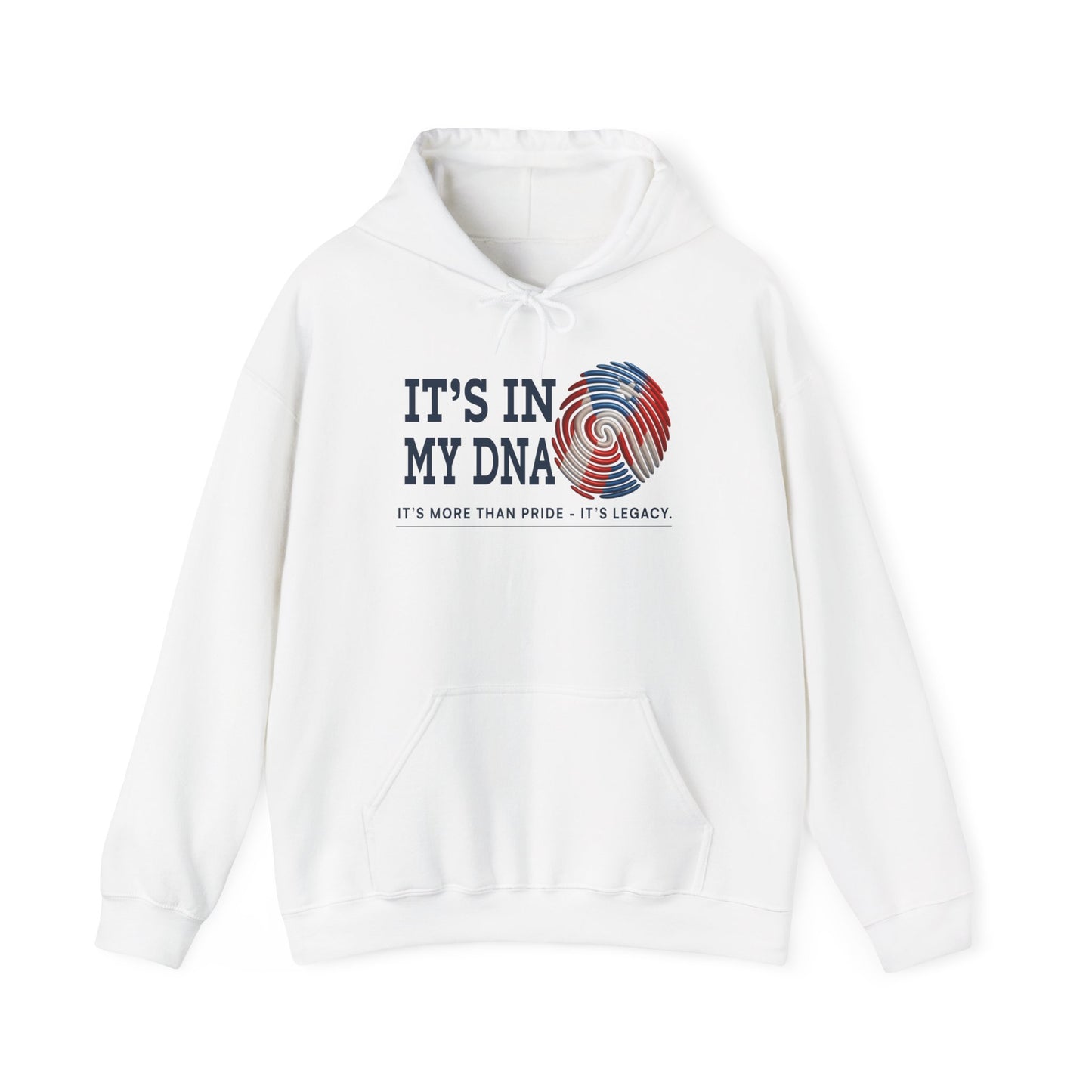 It’s In My DNA™ – Puerto Rican Heritage Fingerprint Pullover Hoodie