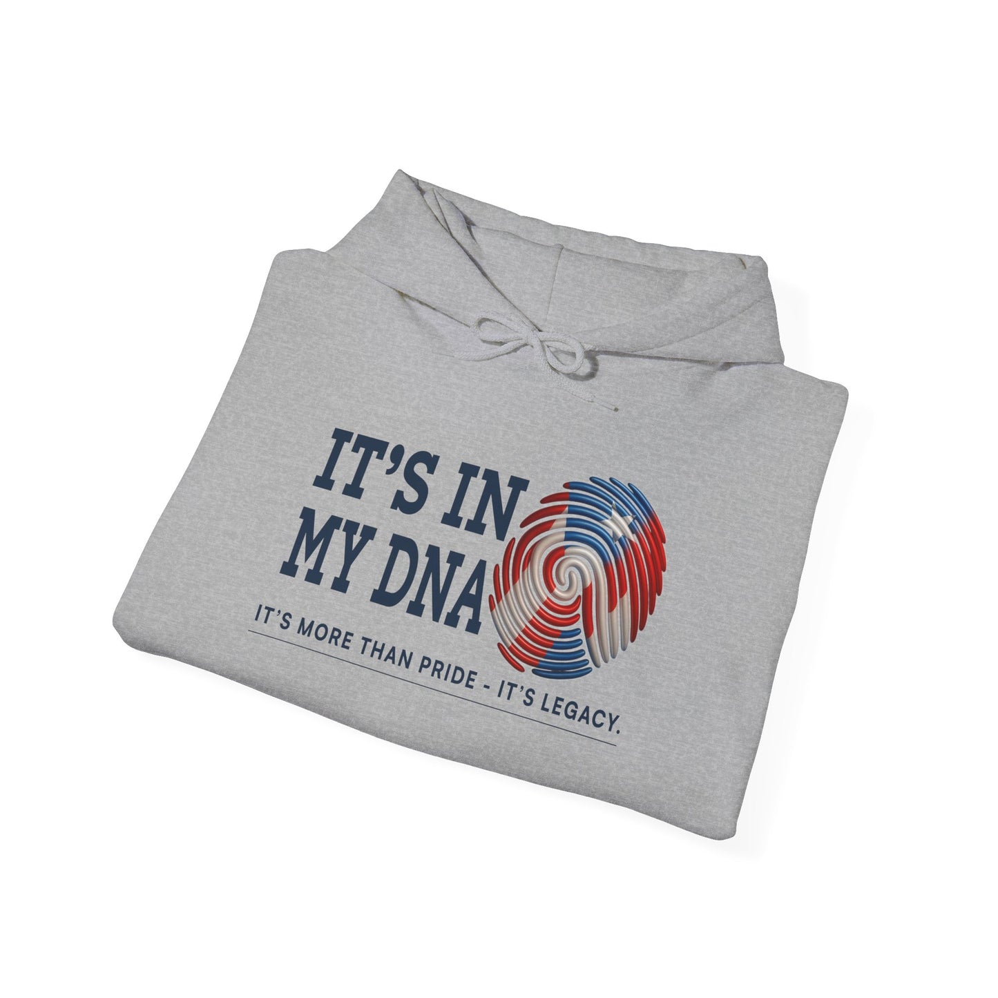 It’s In My DNA™ – Puerto Rican Heritage Fingerprint Pullover Hoodie