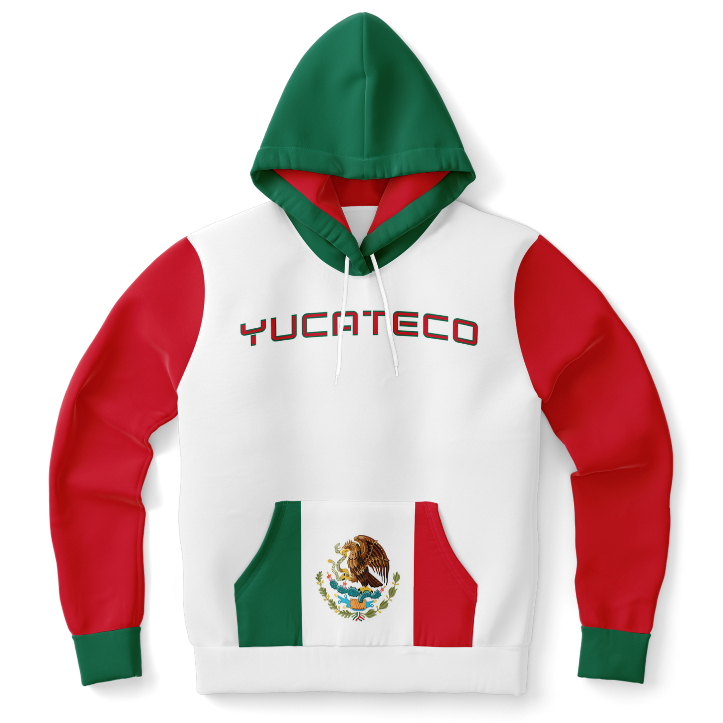 Yucateco Pride Pullover Hoodie (White) – All Over Print