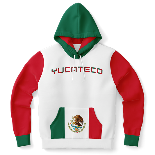 Yucateco Pride Pullover Hoodie (White) – All Over Print