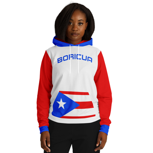 🇵🇷 Latino Roots Hoodie – Boricua (White)